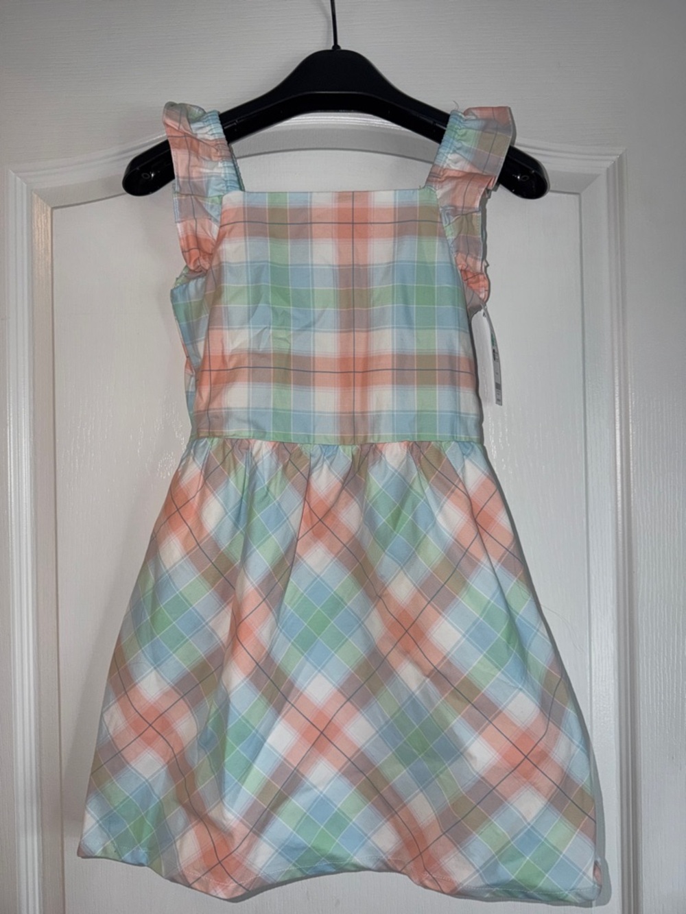 Carter's Pastel Plaid Sundress - Peach, Mint & Light Blue